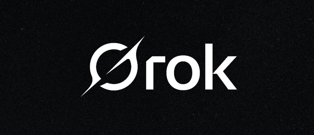 A stylized white logo on a black background reads Orok with a circular design integrated into the first letter.